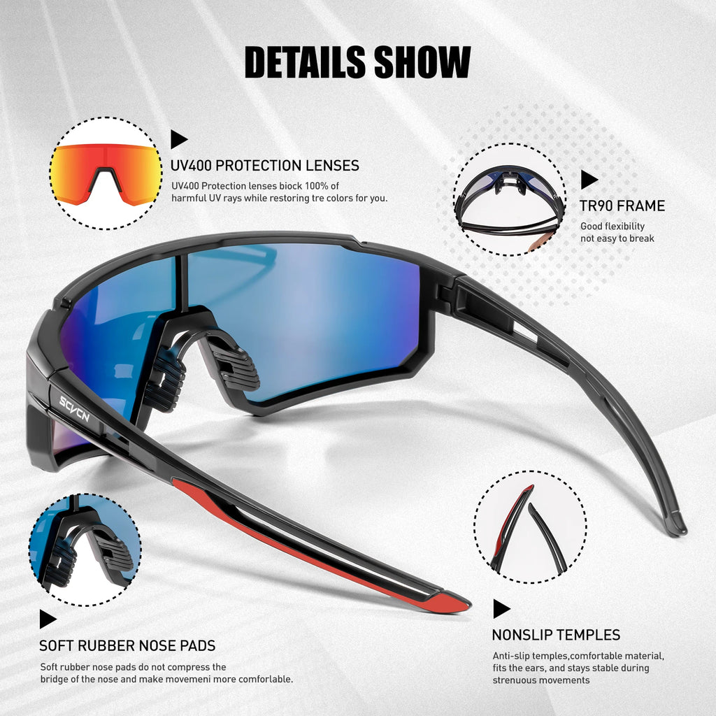 ShadeZen Sport Shield Velocity Sunglasses