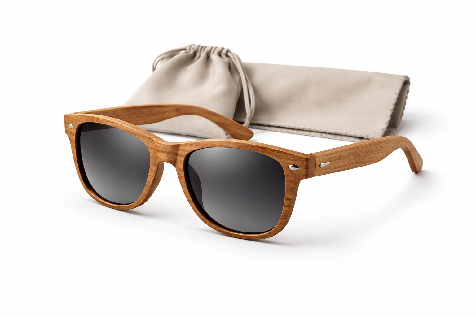 ShadeZen Wooden Frame Sunglasses